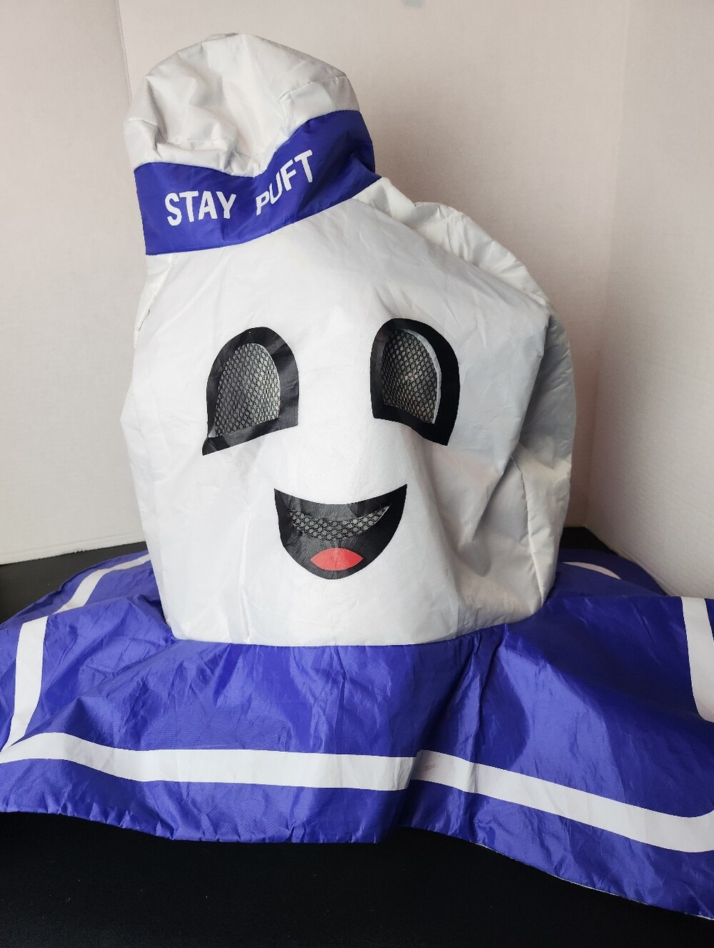 Ghostbusters Stay Puft Marshmallow Man Costume Mask Hat Adult Halloween Cosplay
